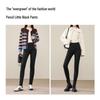 Yiyang Women's 2025 Winter Fleece-Lined Black Skinny Jeans