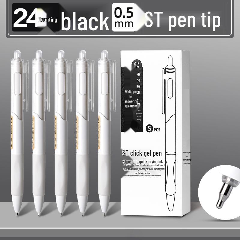 Quick-Dry 0.5mm Black Gel Pen Refill, Universal Needle Tip, Push-Action, Signing Replacement Core
