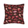 Funny Meat Pattern Beef Pillowcase Merch Printing Cushion Cover  Throw Pillow Cover Seat Decor Square Multi-Size