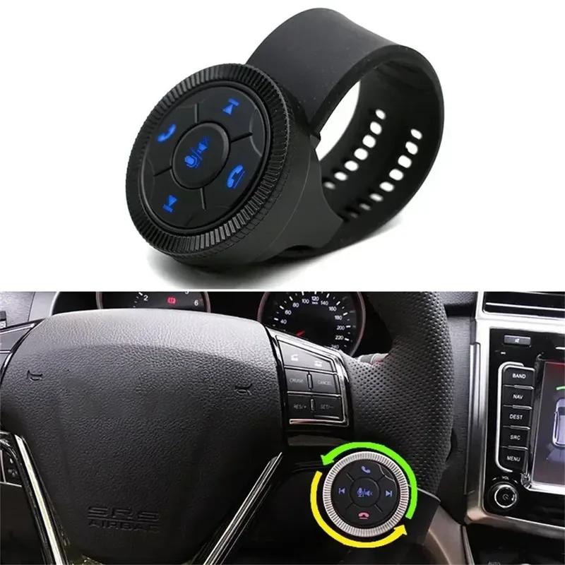 Black Steering Wheel Controller Wireless Phone Media Button Remote Customize Button Steering Wheel Control Car Radio G