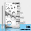 Screw Measurement Ruler Space Saving Measuring Gauge Tool For Bit Bolt Nut Screw Craft Industry Home Use