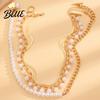 OT Buckle Chain Bracelet 1 Set Necklace Cuban Chains Long-lasting