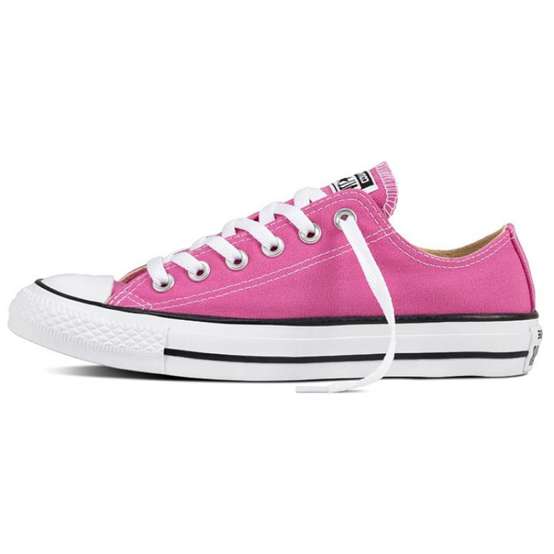 Converse Chuck Taylor All Star Canvas Comfortable Non-Slip Abrasion Resistant Low-Top Board Shoes Unisex Pink