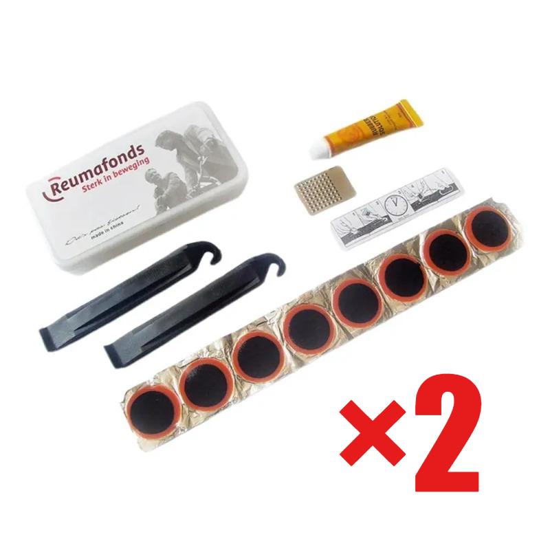 Universal Bike Tire Repair Kit Cycling Flat Tire Repair Rubber Patch Glue Lever Cycling No Glue Bicycle Inner Tube Puncture Tool