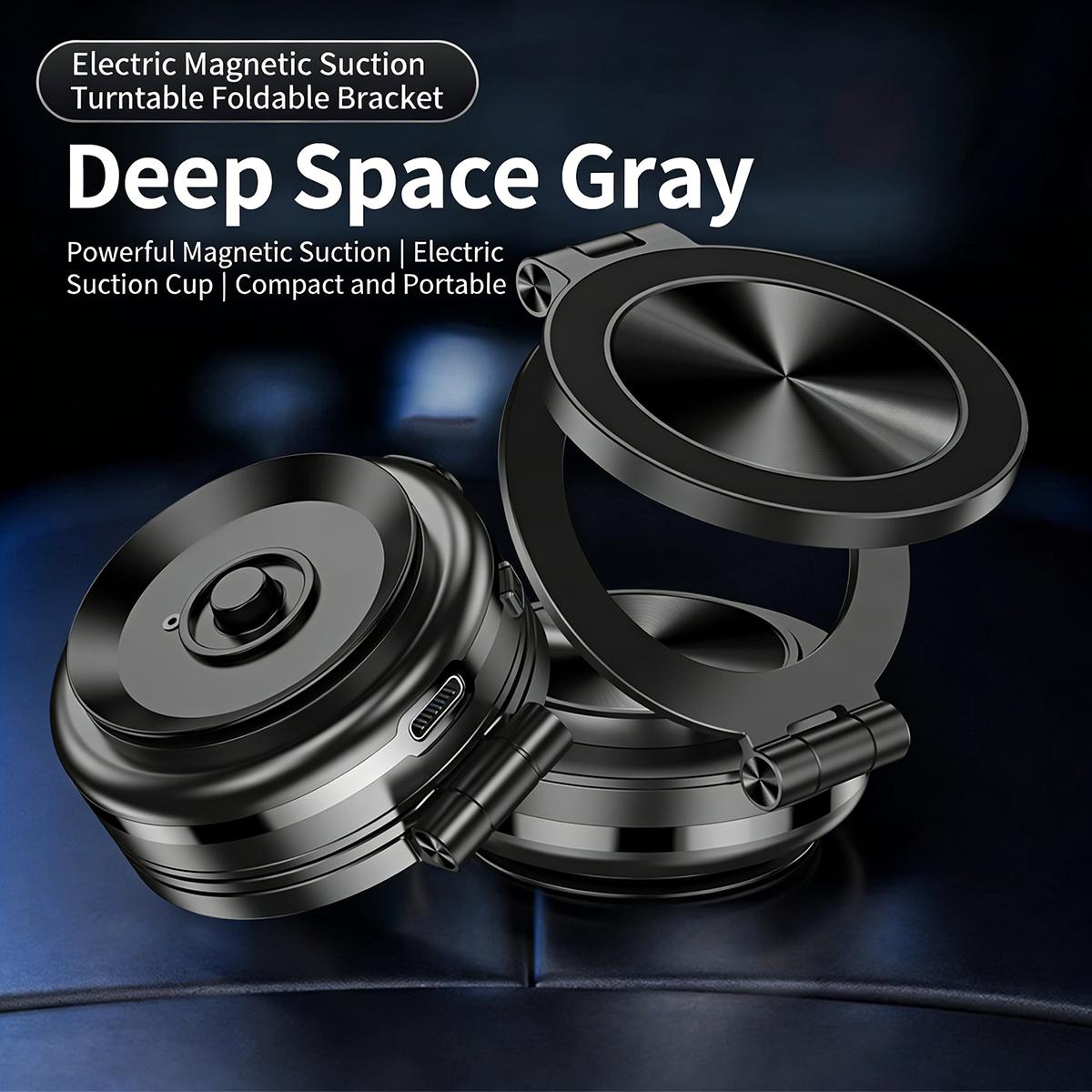 GSS Wholesale Holder Phone Wireless Charging Mobile Cell Phone Stand Holder 360 Degrees Alloy Magnetic Phone Holder Car