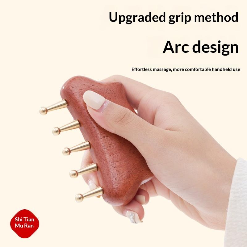 Portable Brass Gua Sha Massage Tool Head Neck Leg Body Meridian Massager Lymphatic Muscle Relief Pain Deep Tissue Massage