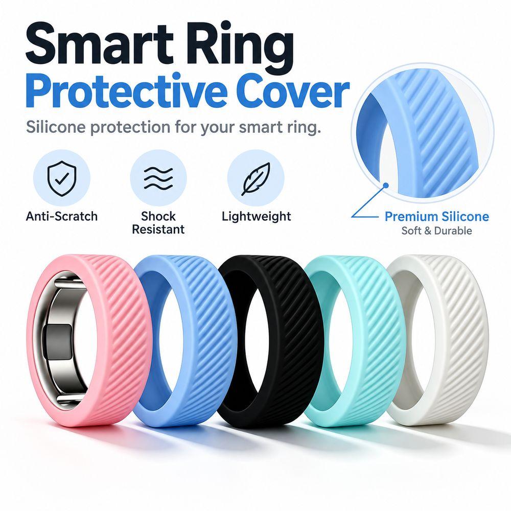 Anti-Scratch Smart Ring Cover Silicone Ring Protector New Ring Protective Sleeve