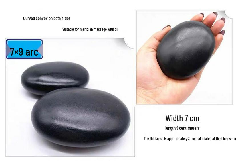 Volcanic Energy Stone for Spa Massage - 9x7cm Hot Compress & Moxibustion Essential Oil Stone for Beauty Salon. круглый