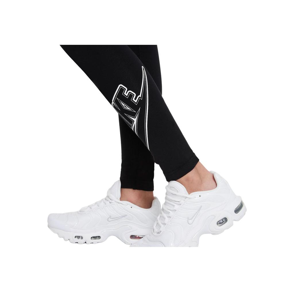 Nike Sportswear Favorites Letter Logo Print Slim Fit Long Fitness Pants Women Pants Black DD6278-010