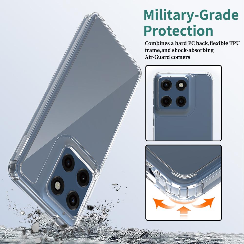 For Motorola Moto G Stylus 5G (2025)/Edge 60 Stylus 5G Clear Case TPU+Acrylic Shockproof Phone Back Cover