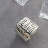 Silberner Retro Hip-Hop Ring mit breiter Fassung für Damen Offenes Design Trendiges Zeigefinger-Accessoire