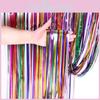 Vibrant 2 Meter Single-sided Rainbow Streamer Curtain Ideal For Celebrations And Events