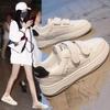Maillard white shoes women's 2025 spring new board shoes women's Velcro sports shoes foreign versatile student board shoes