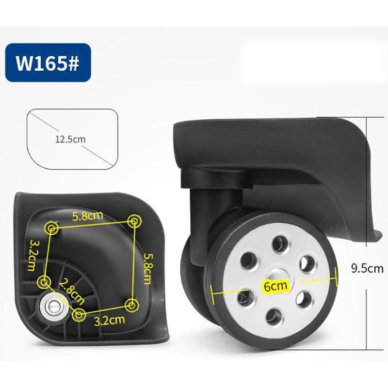 Upgrade Your Suitcase with Swivel Caster Replacement Wheels Smooth Rolling Bag Parts Accessories