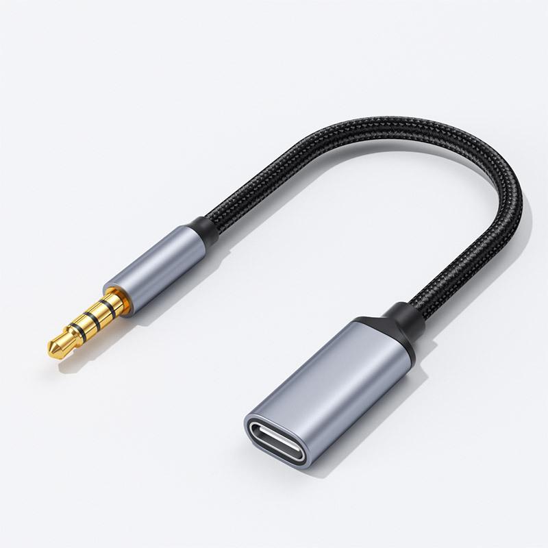1 Piece Phone Tablet Pc Accessories With Usb C Port Cable Conversion Earphone Microphone 3.5Mm Male To Type-C Aux Audio Adapter