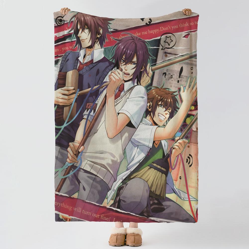 Game H-Hakuoki-I Throw Thick Comfort Flannel Quilt, Multi-scene Use Indoor Outdoor Daily Nap