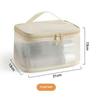 Single Layer Zipper Mesh Toiletry Bag Travel Portable Makeup Cosmetics Storage Organizer