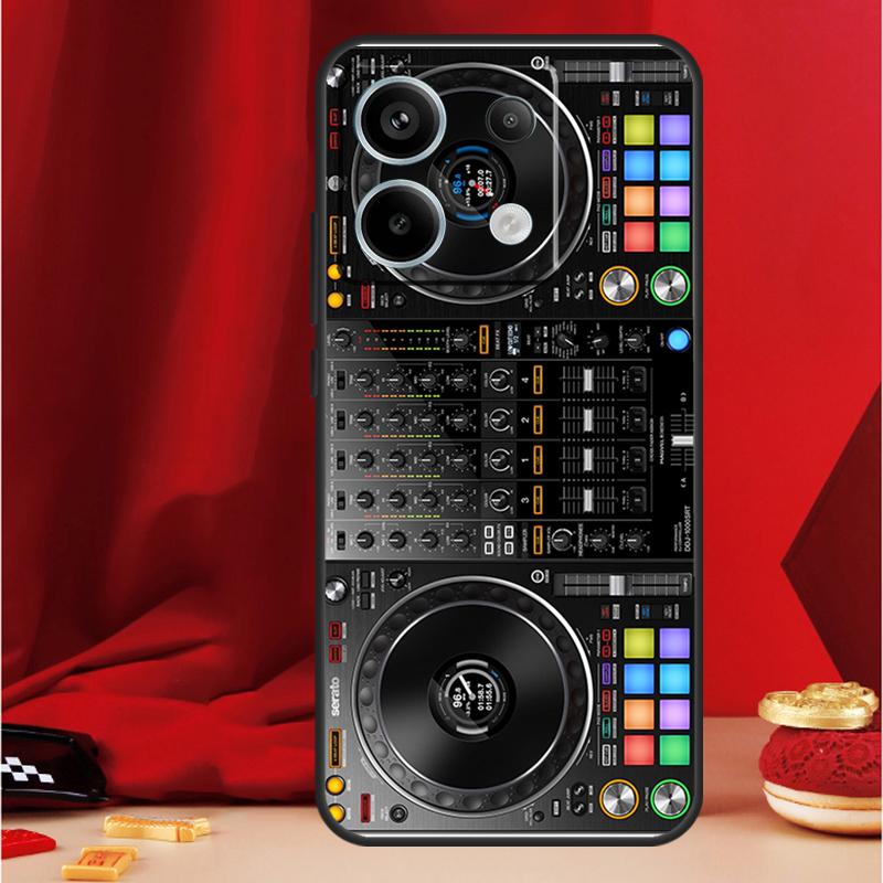 Electronic Music DJ Controller Mixer Case For Xiaomi Redmi Note 14 12 11 10 13 15 Pro Plus Redmi 15 13 10C 12C 13C 14C 15C Funda