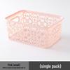 Lingerie Storage Box with Lid - Hollow Design Plastic Organizer for Bras and Underwear