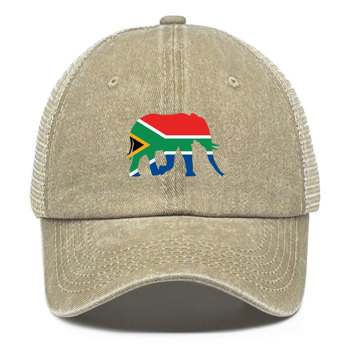 

Шляпа от солнца с принтом флага Южной Африки и слона, регулируемая, патриотическая женская кепка, шляпа-тракер с необработанными краями для защиты от солнца, стильная, спортивная, с застежкой-снэпбэк as the picture хаки