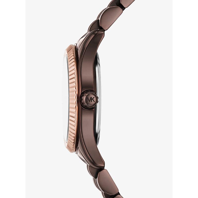 Michael Kors Petite Lexington Pavé Espresso-Tone Watch MK4844