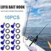 10pcs Plastic Fishing Hook Keeper for Fishing Rod Pole Fishing Lures Safety Hook Outdoor Fish Bait Safety Holder