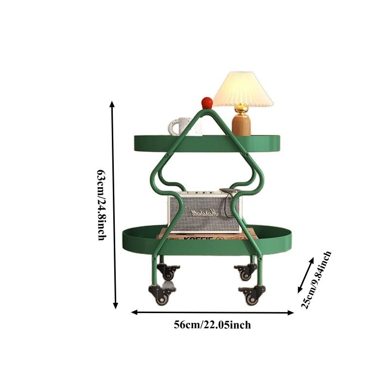 Modern Side Tables Movable Couch Table Center Corner Table Stylish End Table with Storage Versatile Snack Cart for Living Room