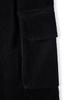 HOOVES Corduroy One-Pleat Cargo Pants [Black]