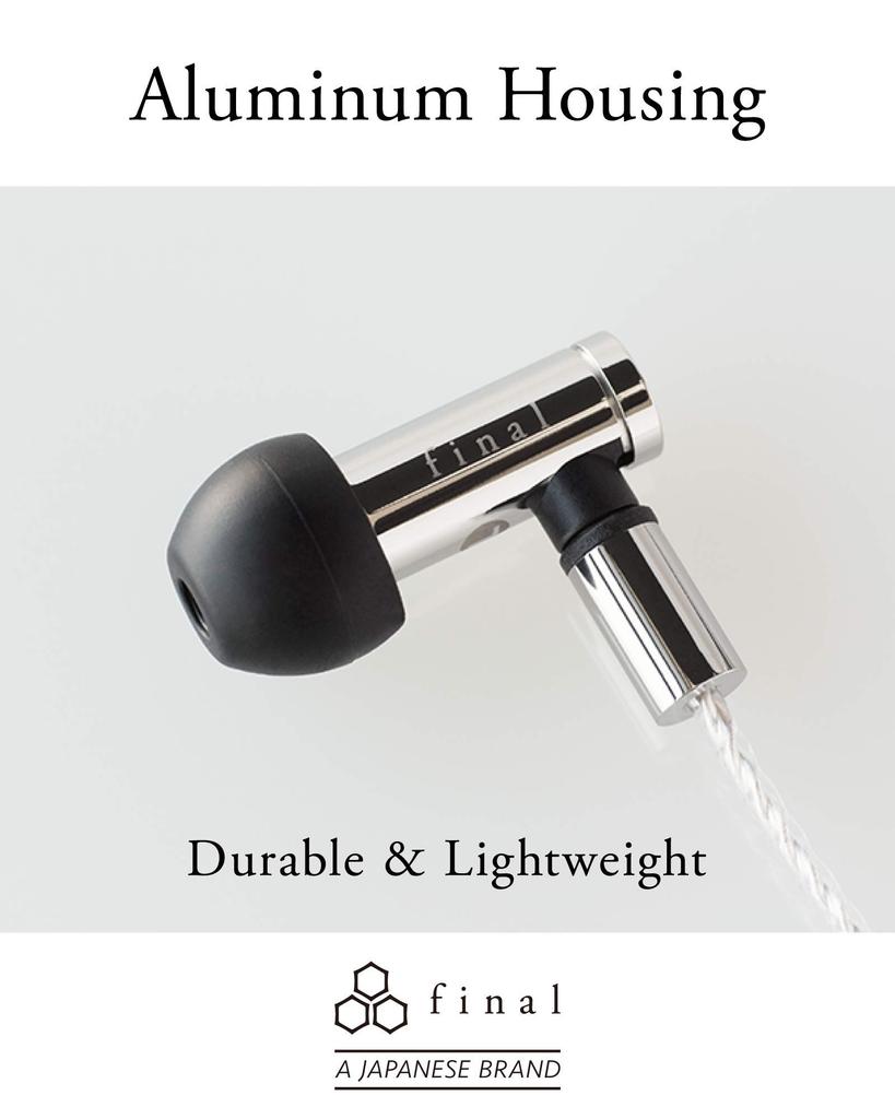 Final E5000 Earphones with MMCX Connectors and Support In-Ear Re-Cable