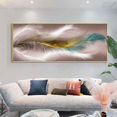 Stampa digitale Arte moderna Piuma creativa Astratta Decorazione della casa Pittura Arte della parete Immagine Sfondo Decorazione della parete