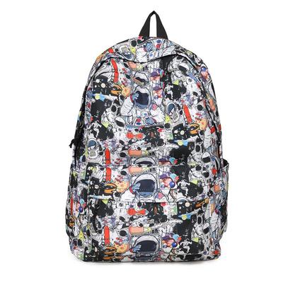 Li Shen Fashion Graffiti Backpack