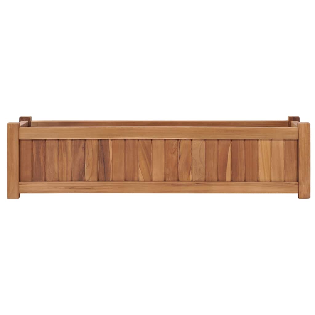 Vidaxl Podwyższona Donica 100X30X25 Cm, Lite Drewno Tekowe