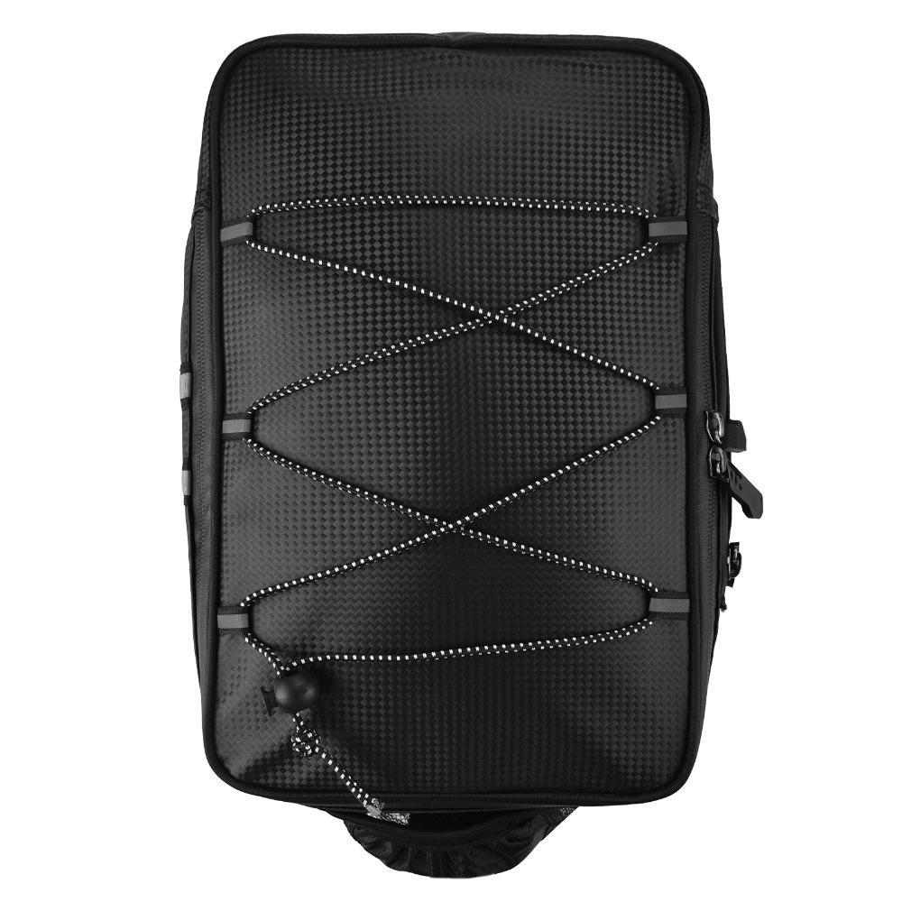 31*20*15cm Bicycle Rear Bag PU Bike Rack Bag Durable Bike Cargo Bag Outdoor Travel