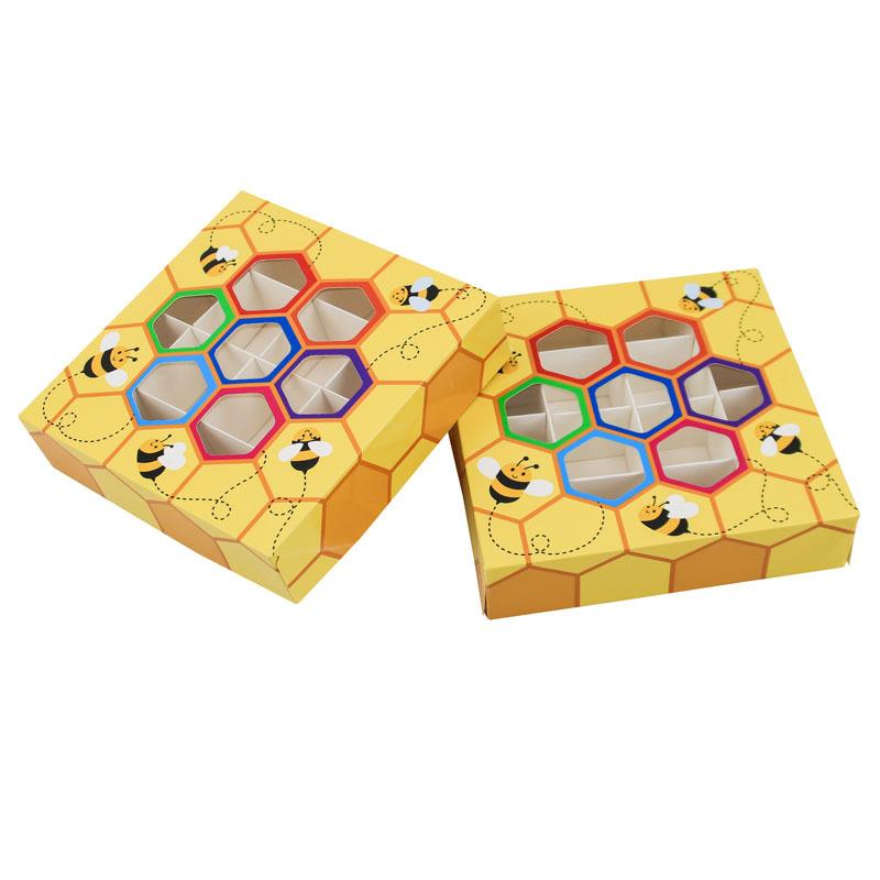 Candy Box Full Moon First Birthday Gift Candy Paper Box Square Bee Window Chocolate Box