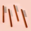 Cat Floating Hair Removal Comb, Stainless Steel Pet Comb, Cat and Dog Comb, Solid Wood Row Comb, Floating Hair Removal Open Knot Comb