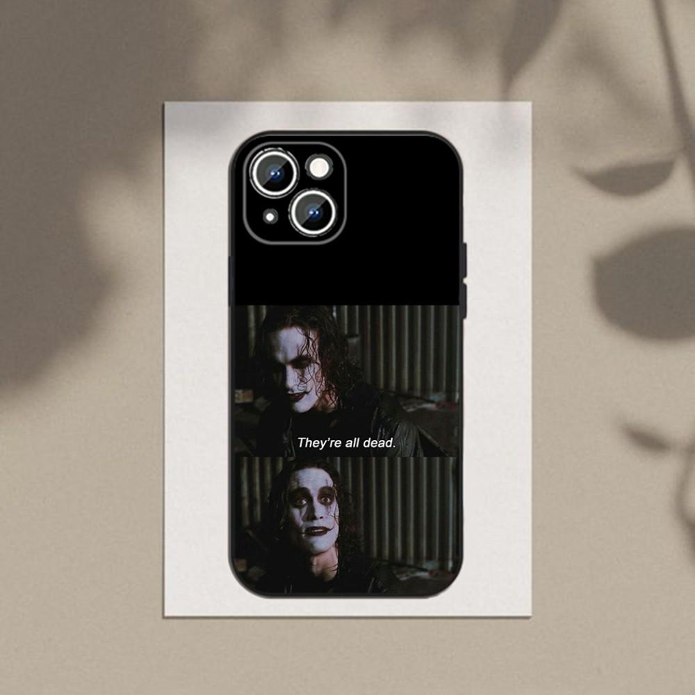 Thriller T-THE-C-CROWS  Phone Case For Apple iPhone 15,14,13,12,11,XS,XR,X,8,7,Pro,Max,Plus,mini Silicone Black Cover