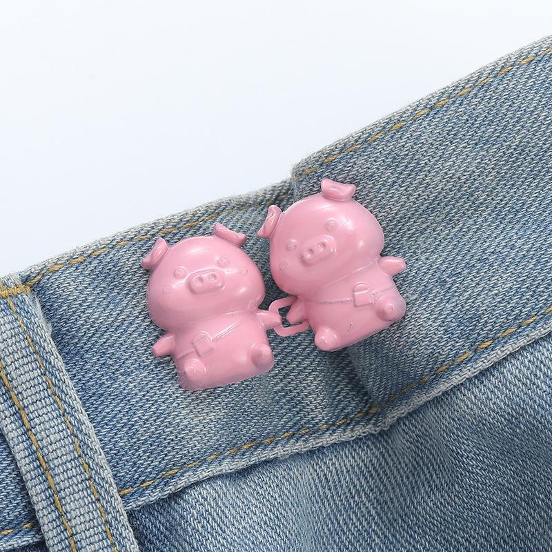Verstellbare Bundschnalle für Schlankmacher-Jeans – Abnehmbar, Ohne Nähen, Nagelfreie Lösung.