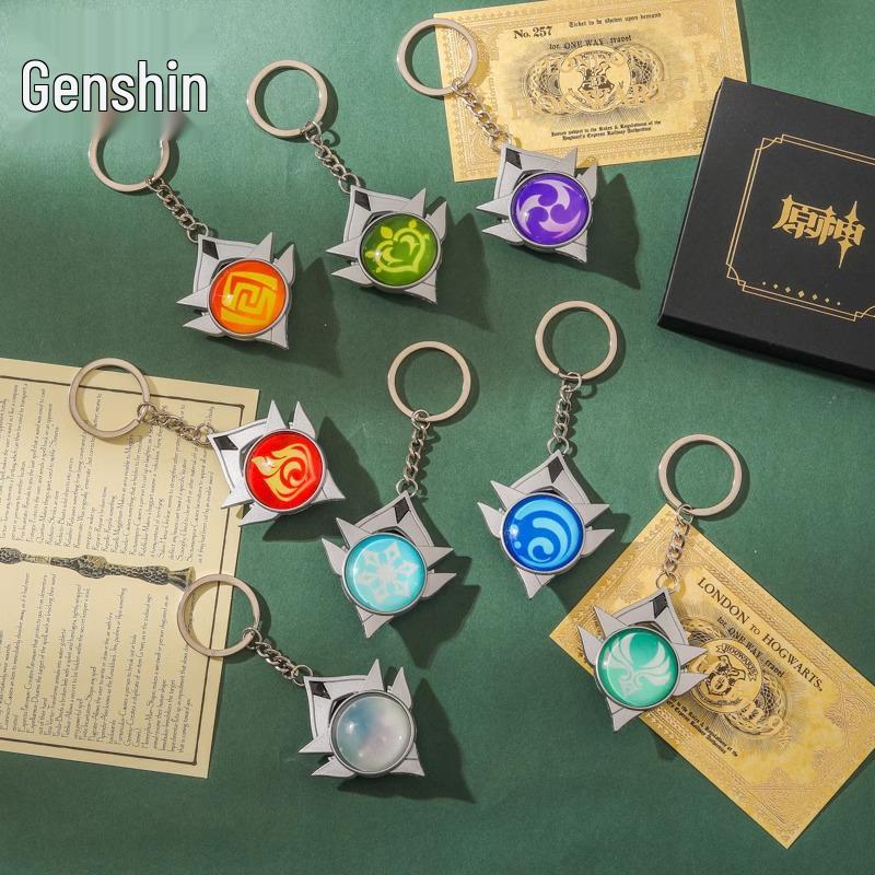 Luminous Genshin Impact Anime Keychain & Backpack Accessories - Creative Gifts for Girls & Best Friends