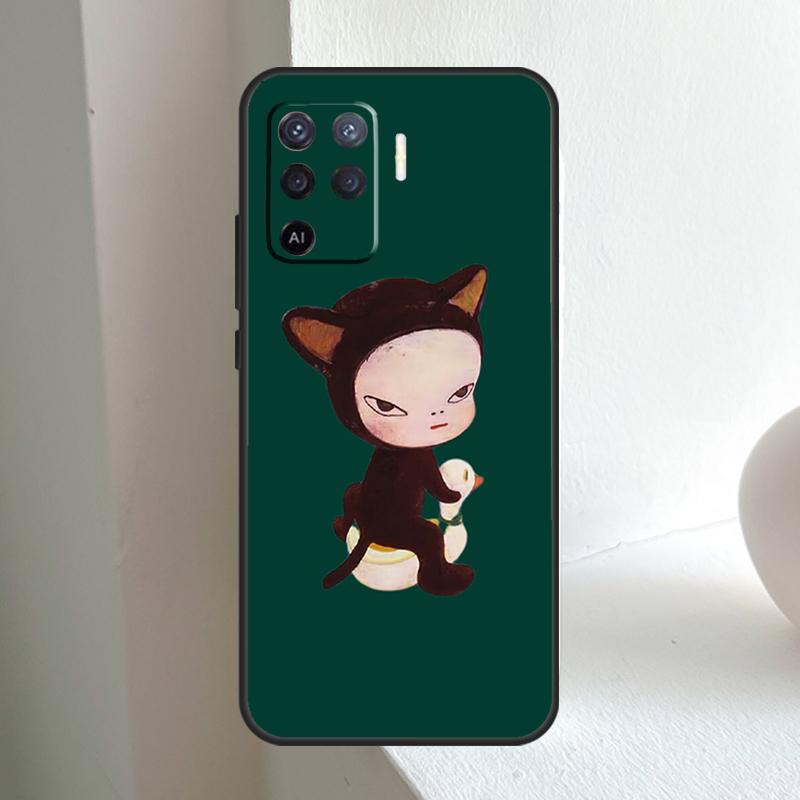 Yoshitomo Nara For OPPO A78 A98 A18 A38 A58 A5 A6 Pro A15 A17 A57 A16 A76 A96 A54 A74 A94 A40 A60 A80 Case