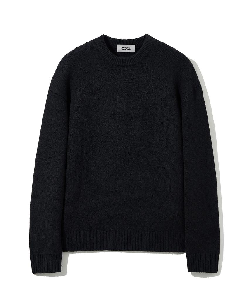 COSTUME O’CLOCK Plain Round Heavy Knit Pullover 11 Color Cooskt067 (A Type)