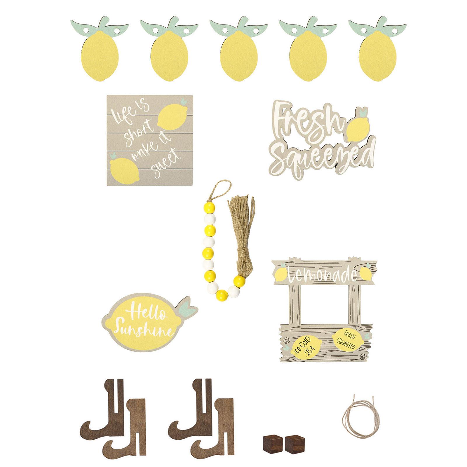 

Многослойный декор поддонов Деревенский деревянный домашний декор Сладкий деревянный знак для домашней кухни (Поддон не входит в комплект)