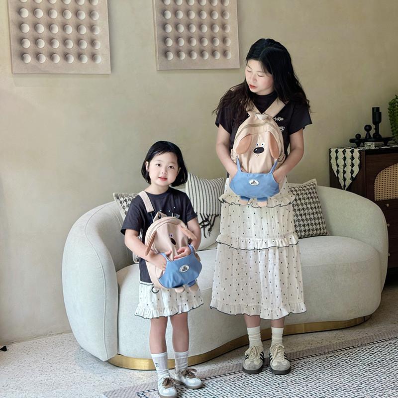 Adorable Cartoon Dog Backpack For Kids With Breathable Nylon Design Perfect For School