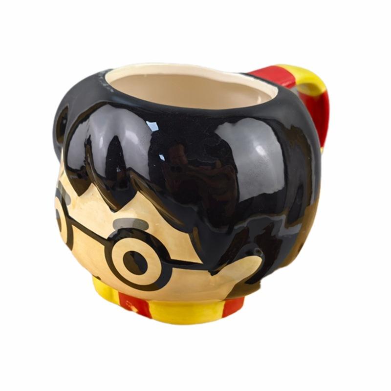 Harry Potter Heat Reveal Coffee Mug - Ceramic Wizard Cup with Glasses Handle - Colorful Cartoon Anime Merchandise for Hot Beverages