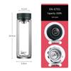 Sheenho Portable Double-Wall Glass Tea Tumbler