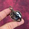 White Buffalo Turquoise Pendant Copper Wire Wrapped Pendant Gemstone Pendant