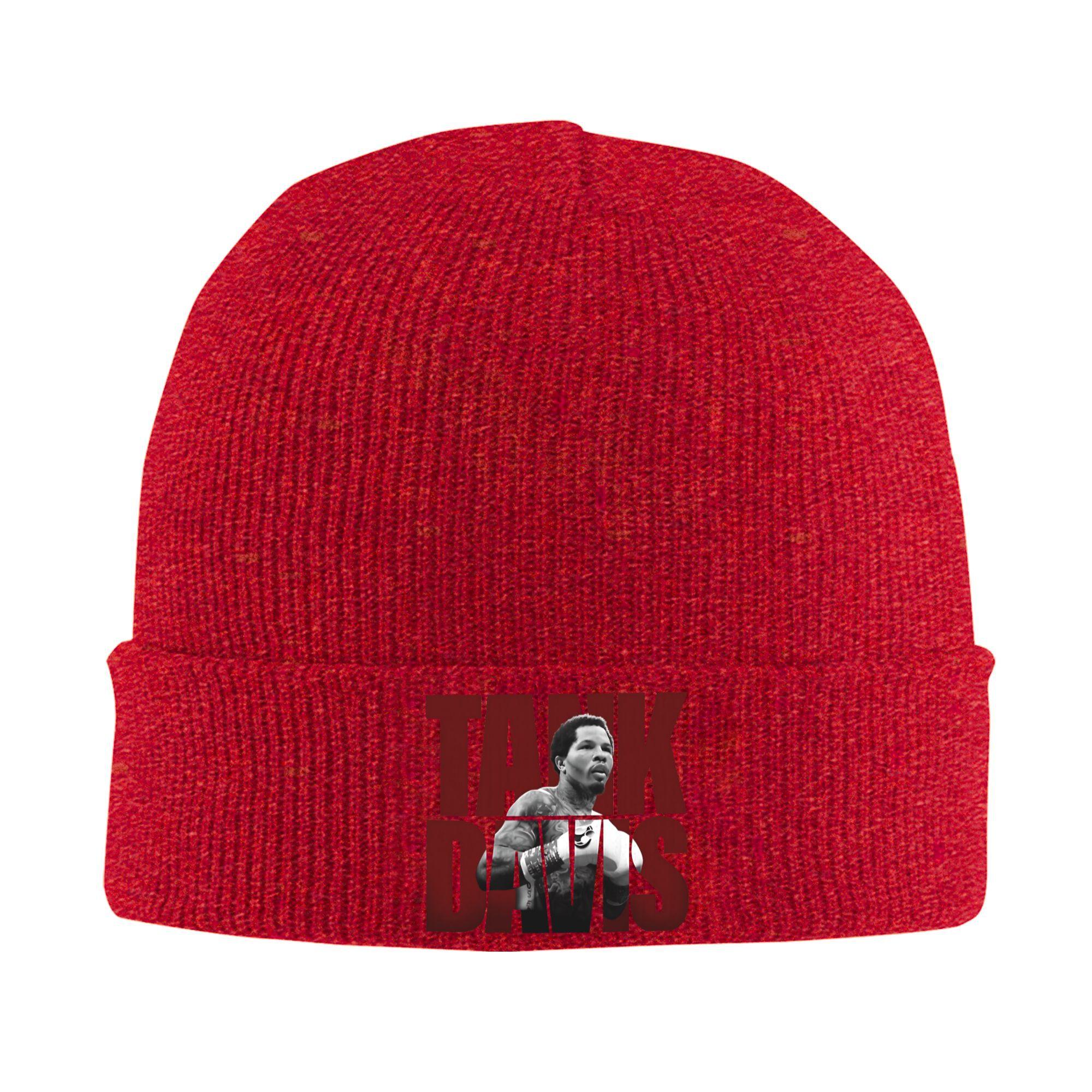 

Gervonta Davis Knitted Hat Tank Beanie Hats Hippie Head Wrap Unisex Adult Bonnet Hats Autumn Pattern Cool Caps Gift One Size