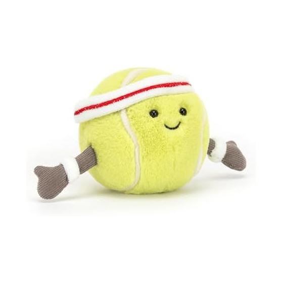 Jellycat Amuseables Tennis Ball Plush 3.5 - Tennis Ball Plush for Sports Fans