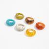 Handcrafted V Shaped Resin Band Finger Jewelry Accessories Elegant Unisex Gift For Fashion Enthusiasts And Gift Seekers