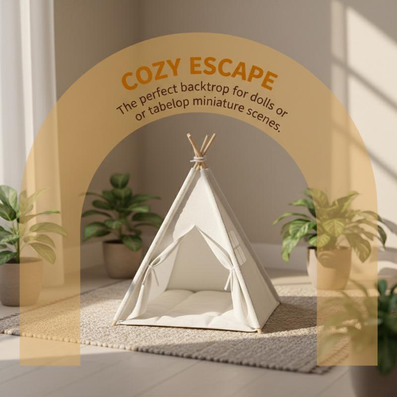 1: 12 Tent Model Decoration Scale Camping Simulation Outdoor Tent Decoration Doll Doll Small Tent Photo