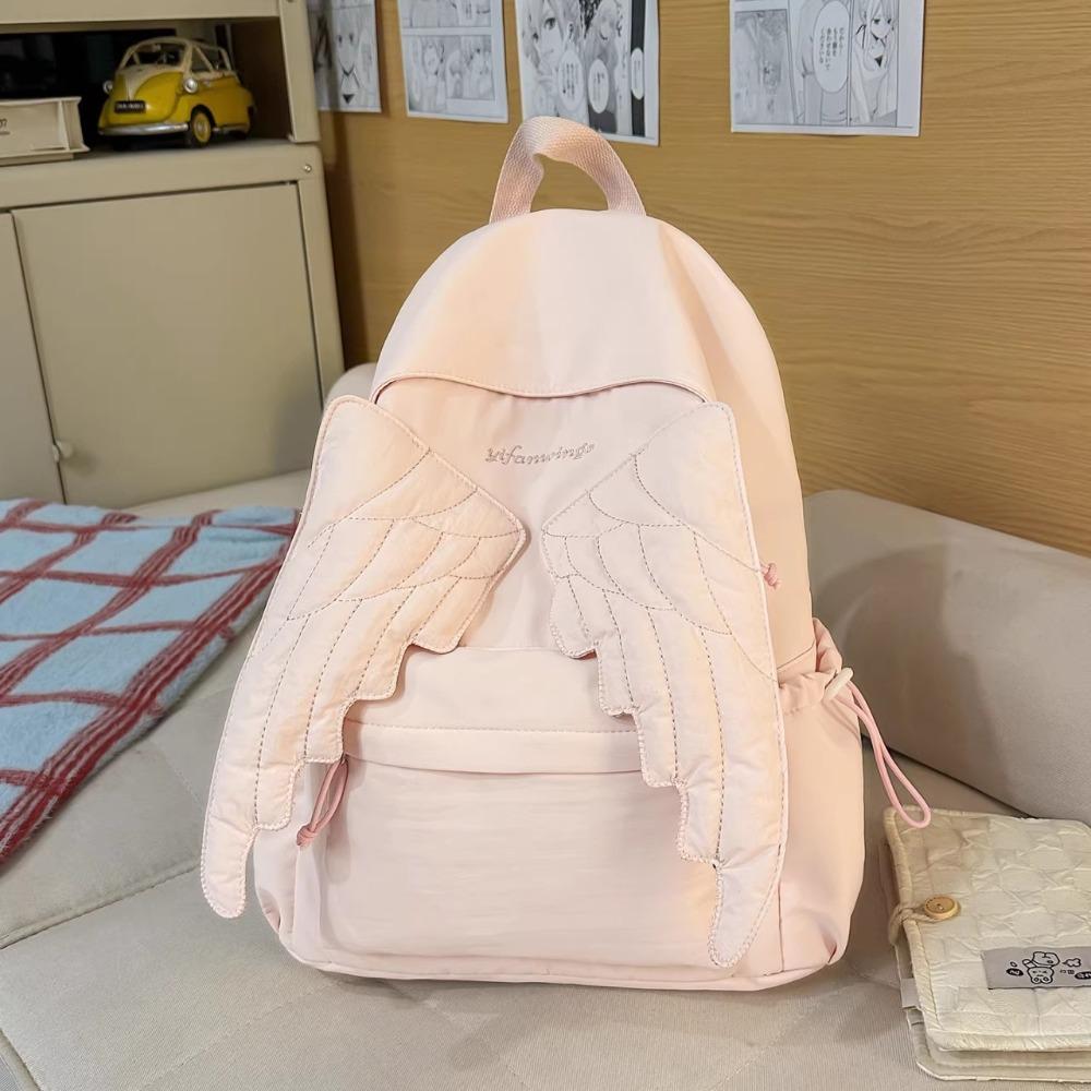 High Capaci Mochila Y2k Angel Wings Bag Original Mochilas Mujer Student Backpack Sweet Cool Design Bags for Woman Bolsas
